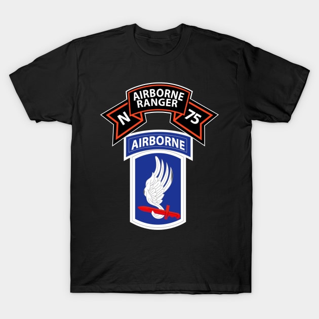 N Company Ranger Scroll - 173rd Airborne Brigade in Vietnam T-Shirt by twix123844